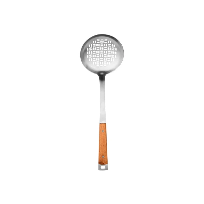 SKIMMER ALLURE STAINLESS STEEL 41.5cm WITH WOODEN HANDLE