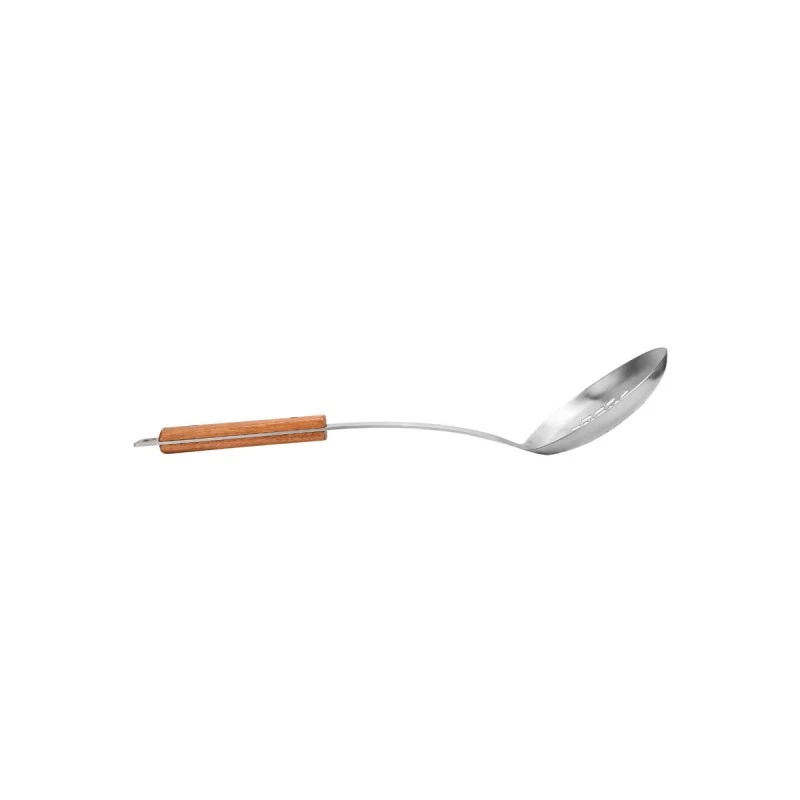 SKIMMER ALLURE STAINLESS STEEL 41.5cm WITH WOODEN HANDLE
