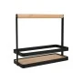 ORGANIZATION CASE BAMBOO ESSENTIALS WITH HANDLE 24x10.5x21.3cm METALLIC BLACK