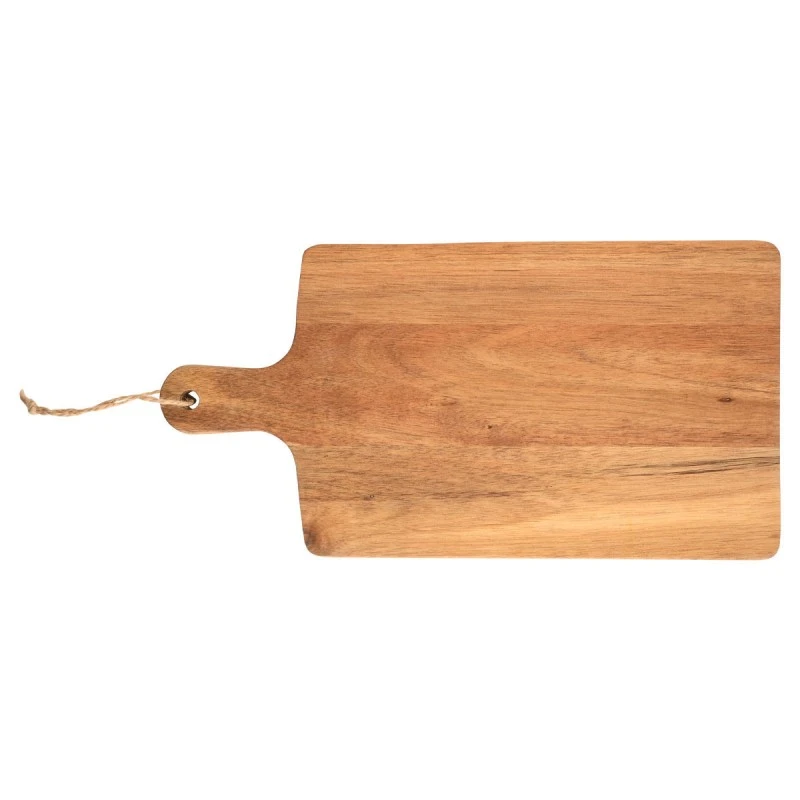 CUTTING BOARD ALLURE WITH HANDLE &amp; HANGING ROPE 40-50x25x2cm