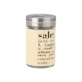 SALT CONTAINER ALLURE GLASS 4.8x8.2cm BEIGE