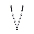 KITCHEN TONGS STAINLESS STEEL 27cm WITH SILICONE HANDLES