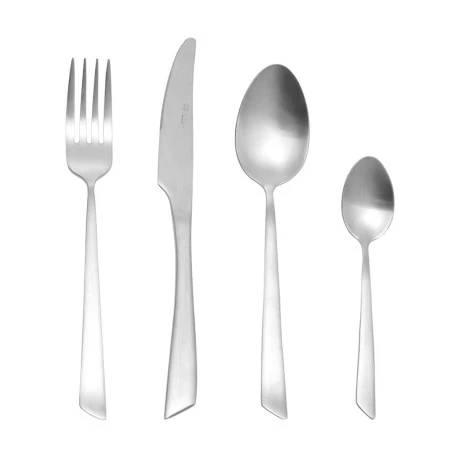 CUTLERY SET EDGE SILVER STAINLESS STEEL 18/0 MAT 24 PCS.