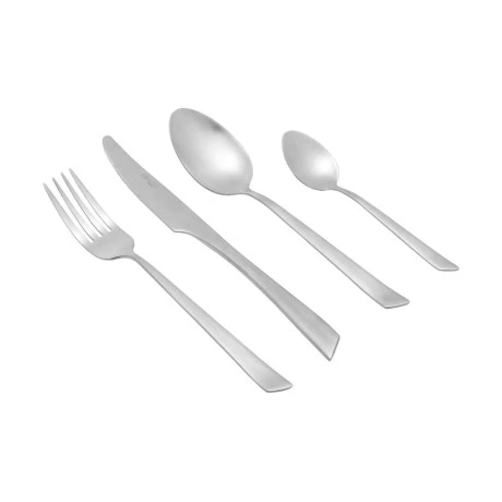 CUTLERY SET EDGE SILVER STAINLESS STEEL 18/0 MAT 24 PCS.