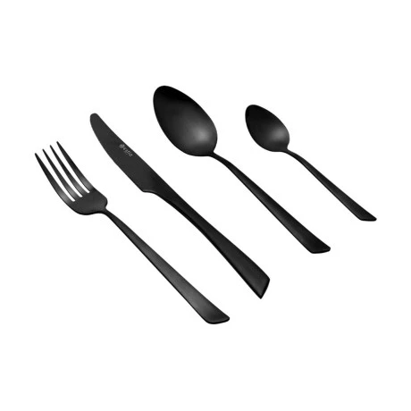 CUTLERY SET EDGE BLACK STAINLESS STEEL 18/0 MAT BLACK 24 PCS.