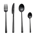 CUTLERY SET PRESTIGE BLACK STAINLESS STEEL 18/0 MAT BLACK 24 PCS.