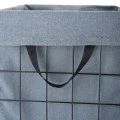 LAUNDRY BASKET CAGE METALLIC FOLDABLE 35x40x55cm