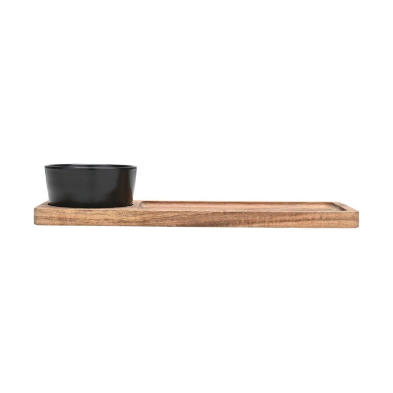 SERVING PLATE ALLURE WITH CERAMIC BOWL