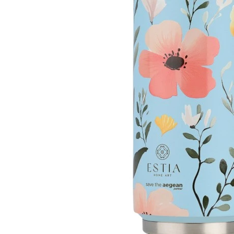 INSULATED BOTTLE TRAVEL CUP SAVE THE AEGEAN 500ml SKY GARDEN