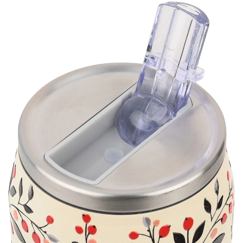 INSULATED BOTTLE TRAVEL CUP SAVE THE AEGEAN 500ml BLOOM BEIGE