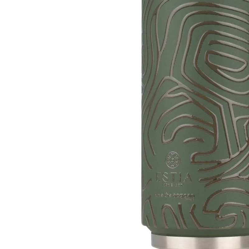 ESTIA ΘΕΡΜΟΣ TRAVEL CUP SAVE THE AEGEAN 500ml OLIVE FLOW