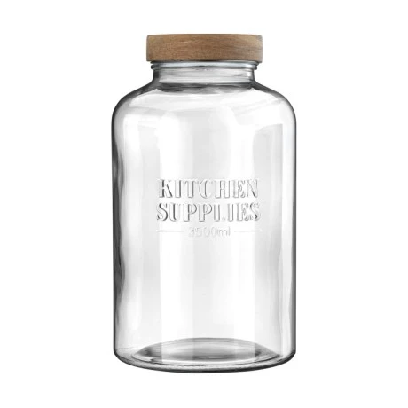 ESTIA ΔΟΧΕΙΟ ΑΠΟΘΗΚΕΥΣΗΣ ALLURE ΓΥΑΛΙΝΟ 3500ml 15x15x26cm