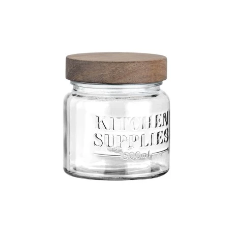 STORAGE CONTAINER ALLURE GLASS 500ml 10x10x11cm