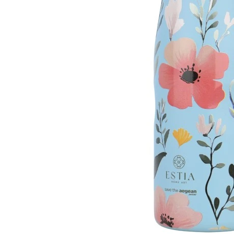 INSULATED BOTTLE TRAVEL FLASK SAVE THE AEGEAN 500ml SKY GARDEN