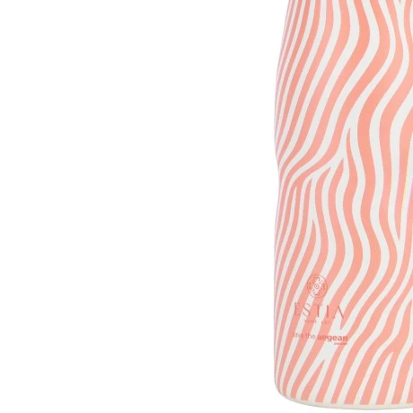 INSULATED BOTTLE TRAVEL FLASK SAVE THE AEGEAN 500ml SOFT RIPPLE