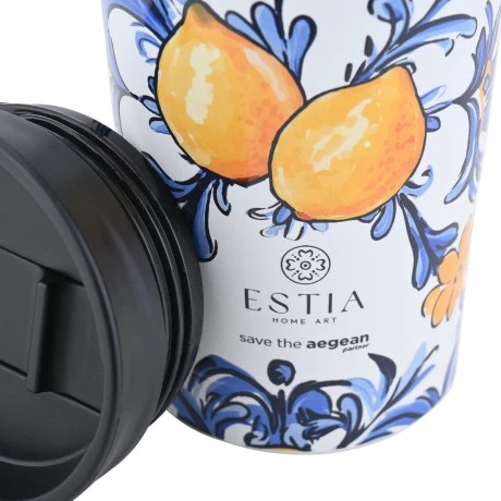 INSULATED TRAVEL MUG SAVE THE AEGEAN 350ml AMALFI COAST
