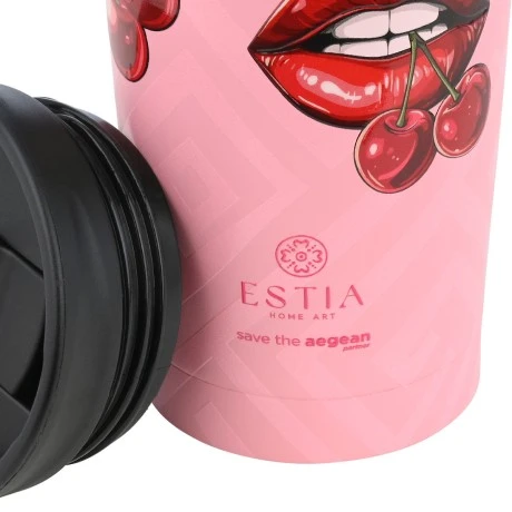 INSULATED TRAVEL MUG SAVE THE AEGEAN 350ml BLUSH POP
