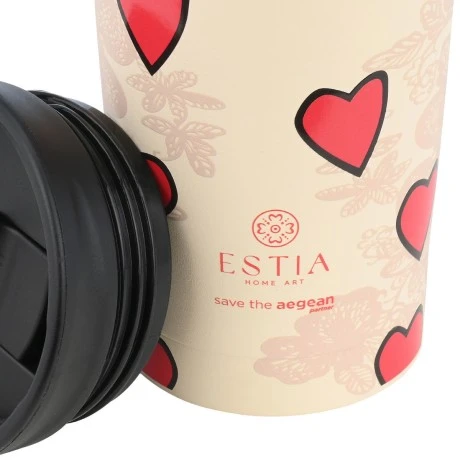 INSULATED TRAVEL MUG SAVE THE AEGEAN 350ml TENDER LACE