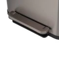 KITCHEN TRASH CAN FLATOP SOFT CLOSE 50lt MATTE INOX