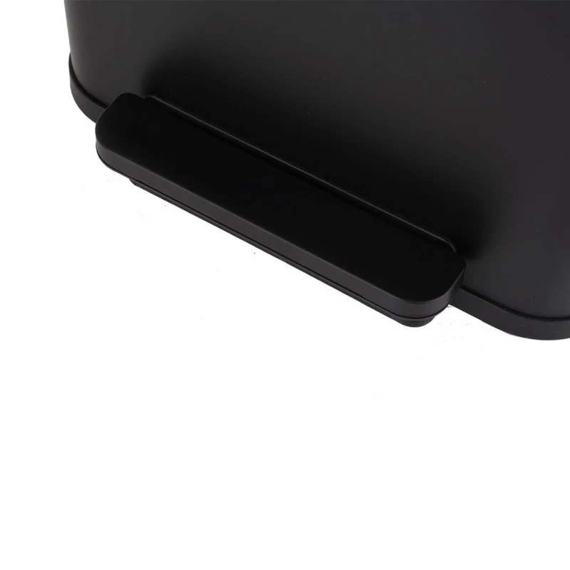 KITCHEN TRASH CAN FLATOP SOFT CLOSE 50lt MATTE BLACK