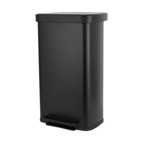 KITCHEN TRASH CAN FLATOP SOFT CLOSE 70lt MATTE BLACK