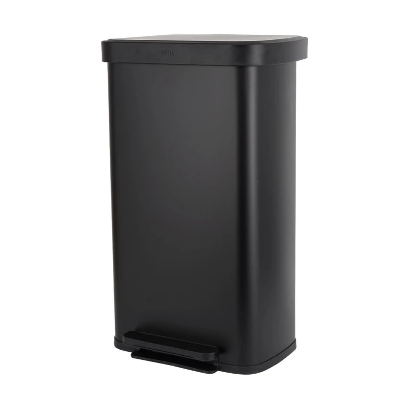 KITCHEN TRASH CAN FLATOP SOFT CLOSE 70lt MATTE BLACK