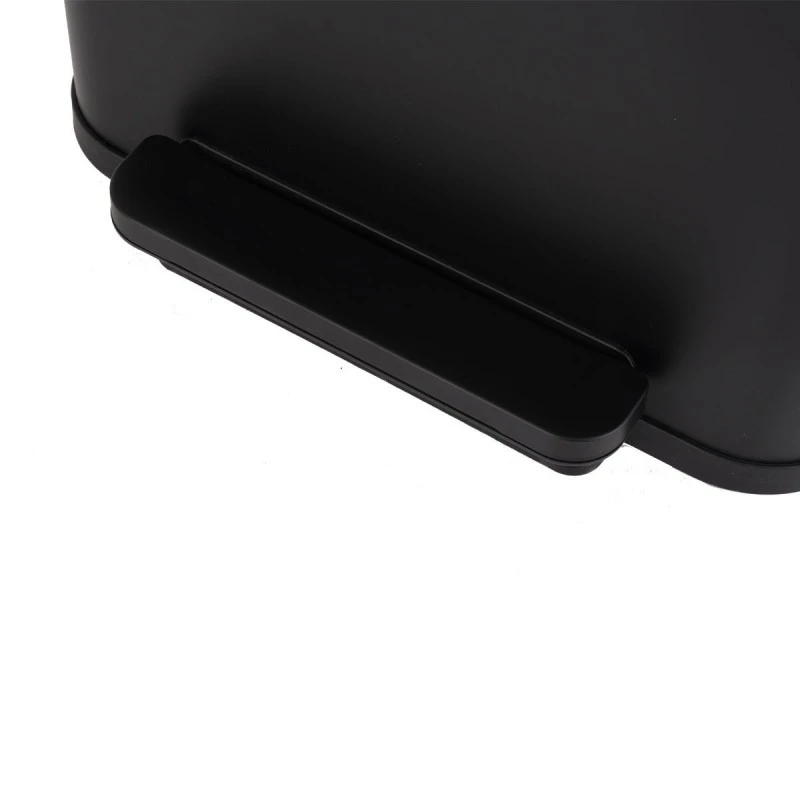 KITCHEN TRASH CAN FLATOP SOFT CLOSE 70lt MATTE BLACK
