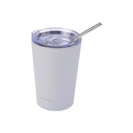 INSULATED BOTTLE MUG 400ml PEBBLE GRAY