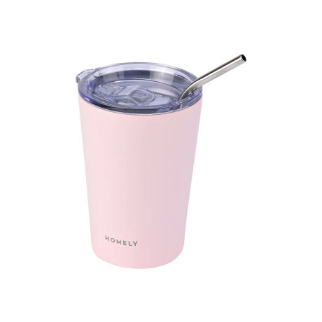 INSULATED BOTTLE MUG 400ml ROSE QUARTZ