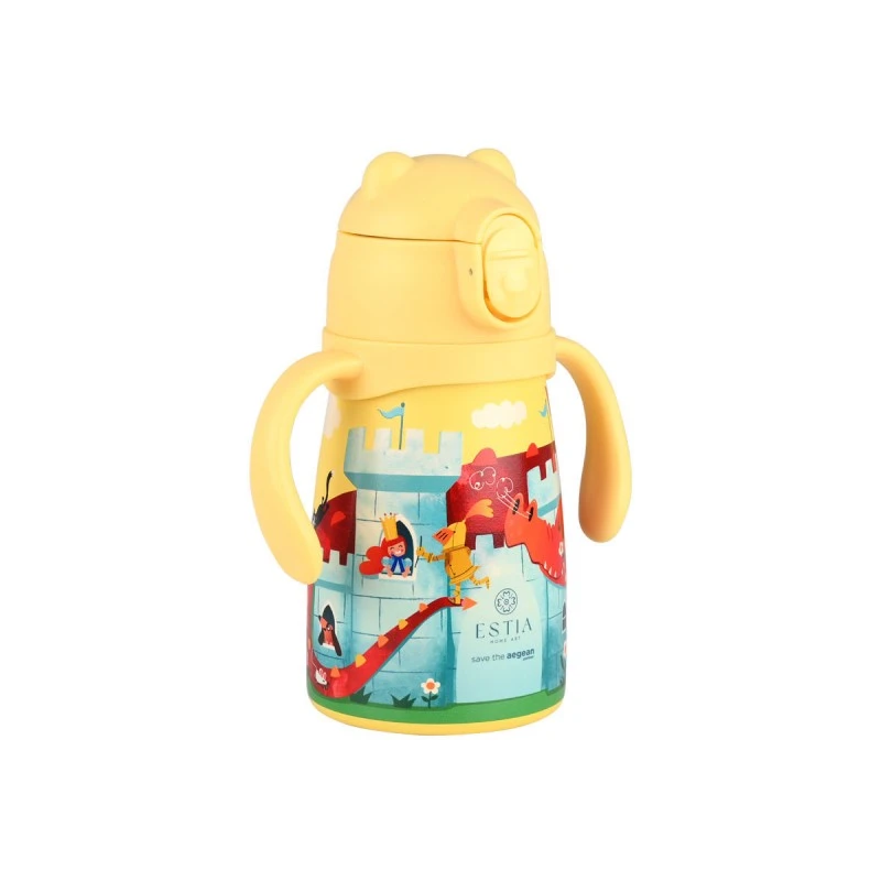ESTIA ΘΕΡΜΟΣ ΠΑΙΔΙΚΟ BUBBLE BOTTLE SAVE THE AEGEAN 300ml FORTRESS DRAGON