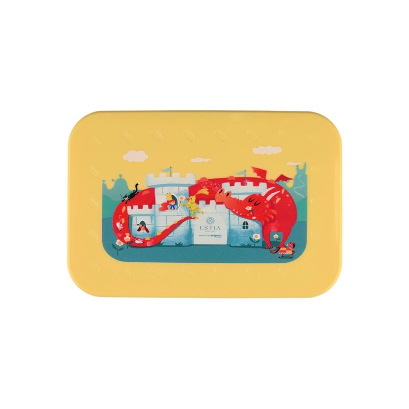 KIDS LUNCH BOX SAVE THE AEGEAN 900ml WITH 2 DETACHABLE COMPARTMENTS FORTRESS DRAGON