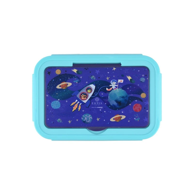 ESTIA ΠΑΙΔΙΚΟ ΦΑΓΗΤΟΔΟΧΕΙΟ SAVE THE AEGEAN 1400ml ΜΕ 3 ΘΗΚΕΣ SOLAR JUMP