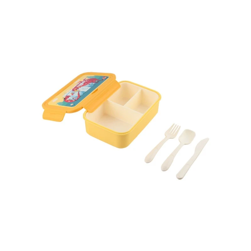 KIDS LUNCH BOX SAVE THE AEGEAN 1400ml WITH 3 COMPARTMENTS FORTRESS DRAGON