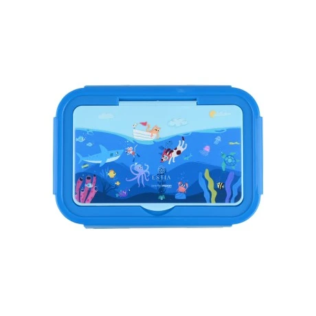 ESTIA ΠΑΙΔΙΚΟ ΦΑΓΗΤΟΔΟΧΕΙΟ SAVE THE AEGEAN 900ml ΜΕ 2 ΑΝΟΞ. ΘΗΚΕΣ OCEAN PLAY