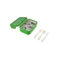 KIDS LUNCH BOX SAVE THE AEGEAN 900ml WITH 2 STAINLESS STEEL COMPARTMENTS JUNGLE KICK