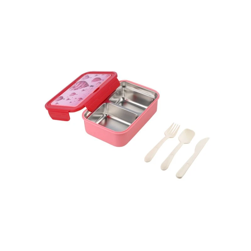 KIDS LUNCH BOX SAVE THE AEGEAN 900ml WITH 2 STAINLESS STEEL COMPARTMENTS LOVE ASCEND
