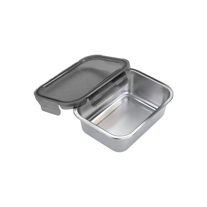 LUNCH BOX STAINLESS STEEL 1200ml WITH PLASTIC LID