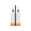 OIL &amp; VINEGAR BOTTLES ALLURE 2x280ml WITH WOODEN BASE