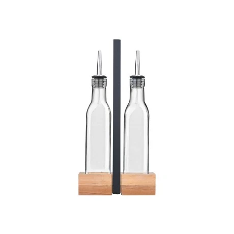 ESTIA ΜΠΟΥΚΑΛΙΑ ΓΙΑ ΛΑΔΙ /ΞΥΔΙ ALLURE 2x280ml ΜΕ ΞΥΛΙΝΗ ΒΑΣΗ