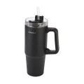 INSULATED BOTTLE STRAW TUMBLER HOMELY 900ml MIDNIGHT BLACK