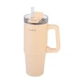 HOMELY ΘΕΡΜΟΣ STRAW TUMBLER 900ml SANDSTONE