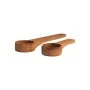 WOODEN KITCHEN MEASURING SPOONS ALLURE SET 16.7CM &amp; 10CM