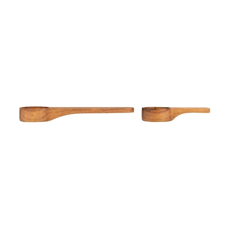 WOODEN KITCHEN MEASURING SPOONS ALLURE SET 16.7CM &amp; 10CM