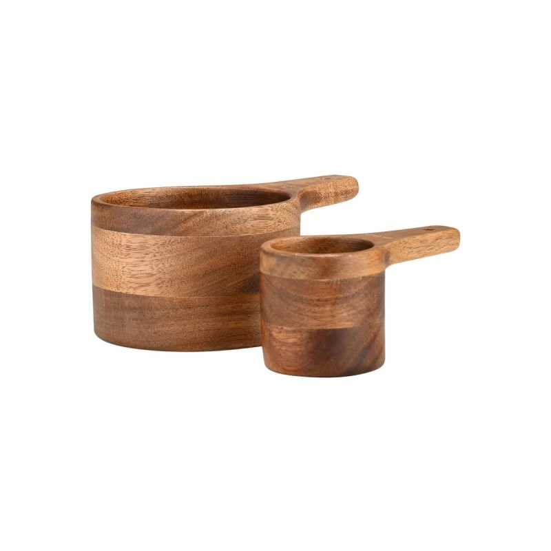 ESTIA ΞΥΛΙΝΗ ΜΕΖΟΥΡΑ ΚΟΥΖΙΝΑΣ ALLURE 13,7CM &amp; 9,4CM ΣΕΤ