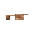 ESTIA ΞΥΛΙΝΗ ΜΕΖΟΥΡΑ ΚΟΥΖΙΝΑΣ ALLURE 13,7CM &amp; 9,4CM ΣΕΤ