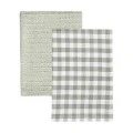 KITCHEN TOWEL CASA 45x65cm GREY SET OF 2PCS.