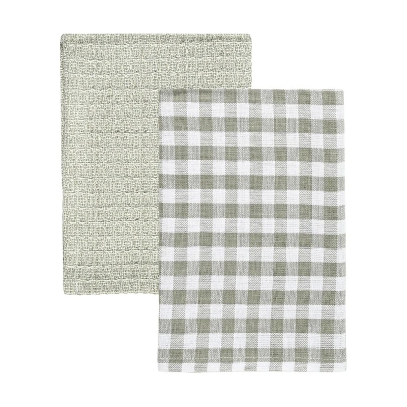 KITCHEN TOWEL CASA 45x65cm GREY SET OF 2PCS.