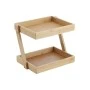KITCHEN ORGANIZATION SHELF BAMBOO ESSENTIALS DOUBLE TIER