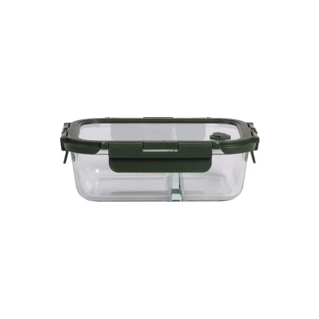 ESTIA ΦΑΓΗΤΟΔΟΧΕΙΟ CLICK&amp;SEAL 2 ΘΕΣΕΩΝ ΜΕ ΑΕΡΑΓΩΓΟ 1030ml OLIVE