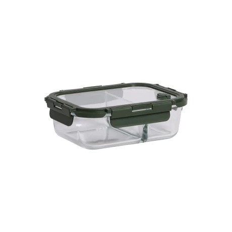 ESTIA ΦΑΓΗΤΟΔΟΧΕΙΟ CLICK&amp;SEAL 2 ΘΕΣΕΩΝ ΜΕ ΑΕΡΑΓΩΓΟ 1030ml OLIVE